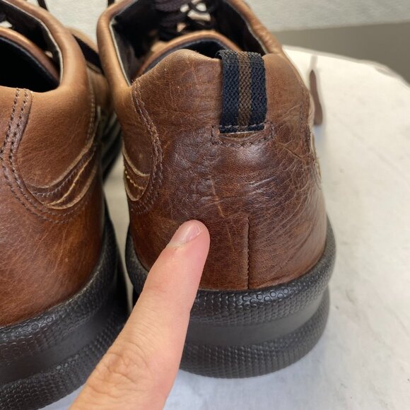 SAS Move On Lace Up Walking Shoes Brown Leather Made In USA Men's Size 11 - Picture 5 of 15